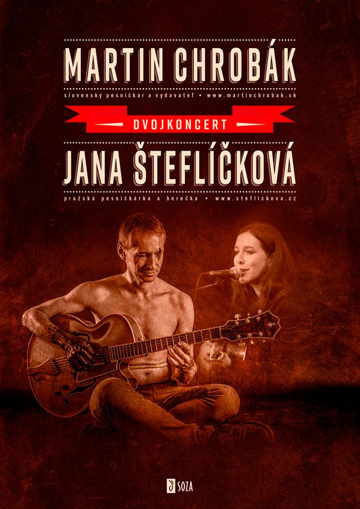 Koncertný poster <br>„Chrobák & Šteflíčková“
